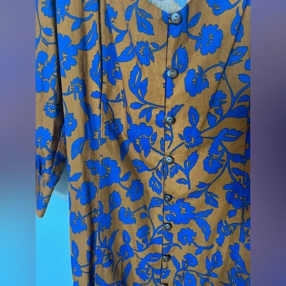 Zara Poplin long floral midi skirt dress - Picture 13 of 17